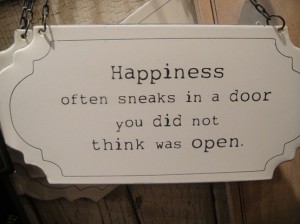 Happiness in door